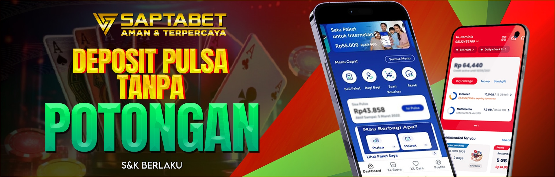 DEPOSIT PULSA TANPA POTONGAN